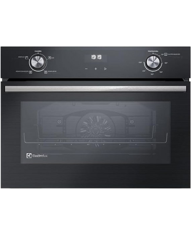 Forno de Embutir Electrolux Elétrico 50L Efficient com PerfectCook360 Preto